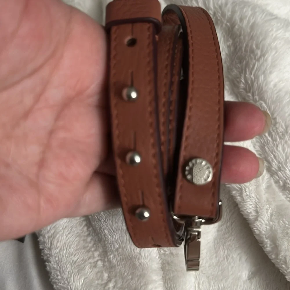 Strathberry Mosaic Nano Suede in Grain Sienna/Dusty Pink NWT MSRP $555 - Picture 13 of 15